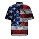 thumbnail image 3 of Camisa hawaiana con estampado 3D de la bandera estadounidense de moda para hombres y mujeres, camisas casuales de playa para vacaciones de verano, camisetas geniales de manga corta para niños, 3 of 5