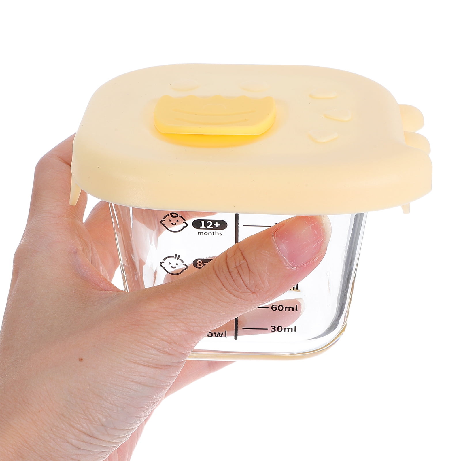 OFFIGAM 2-Pack Glass Baby Food Storage Containers, Leak-Proof, , Ideal for Meal Prep and Baby Food Storage