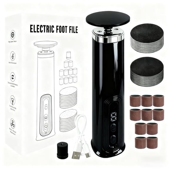 Electric Callus Remover, 6-Speed Adjustable Pedicure Tool with Visible Display, Dead Skin Removal for Soft feet