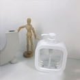thumbnail image 3 of Botella vacía con bomba de loción, sin olor, transparente, PET, 500 ml, reciclable, rellenable, dispensador de loción para viajes., 3 of 5