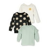 Little Star Organic Toddler Girl 3Pc Mixed Set T-Shirts, Sizes 12M-5T