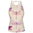 thumbnail image 3 of Women's Swimming Vest Women's Tankini Tops Swimming Vest for Women Soft and Smooth Suitable for Summer Beach Swimming Pool Parties XXL Purple Dragonfly, 3 of 7