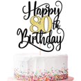 thumbnail image 1 of Decoración para pastel Ruscalin Happy 80th Birthday, 1 of 7