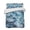 Blue, White, Navy, variant on Quilts King Size Bedding Set, Ocean Waves Lightweight Quilted Comforter, Summer Ombre Sea Coastal Natural Modern Soft Reversible Bedspread Coverlet with Pillow Covers for All Season, 96" x 106"