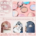 thumbnail image 6 of DESIGNICE 2Pcs Compact Mirror,Elegant Flashing Sand Small Mirror,Delicate Makeup Touch Small Mirror for Purse,Multicolor3, 6 of 7