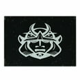 thumbnail image 1 of Japanese Cutting Board, Traditional Martial Art Themed East Medieval Culture Design Monochrome Motif, Decorative Tempered Glass Cutting and Serving Board, Small Size, White and Black, by Ambesonne, 1 of 1