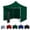 Green, variant on Red 10x10 Canopy Tent and 3 Sidewalls - Economy Edition - Durable Steel Frame, Water-Resistant Canopy Top and Side Wall - Bonus Wheeled Canopy Bag and Premium Stake Kit (5 Color Options)