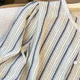 thumbnail image 6 of Ladies Lace Striped Long Sleeve Blouse Crew-neck Single Breasted Loose Version, 6 of 9