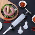 thumbnail image 7 of Generic Manual Sausage Stuffer,Sausage Filler Machine,Hanheld Manual Sausage Maker with Size Attachment,Sausage Nozzles 3 Fi Filling, 7 of 7