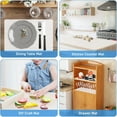 thumbnail image 7 of QZS Clear Non-Slip Dining Table Mat,15.8x23.6x0.06In Durable Silicone Countertop Protector,Portable Heat Resistant Silicone Mat for Kitchen(2Pcs), 7 of 7