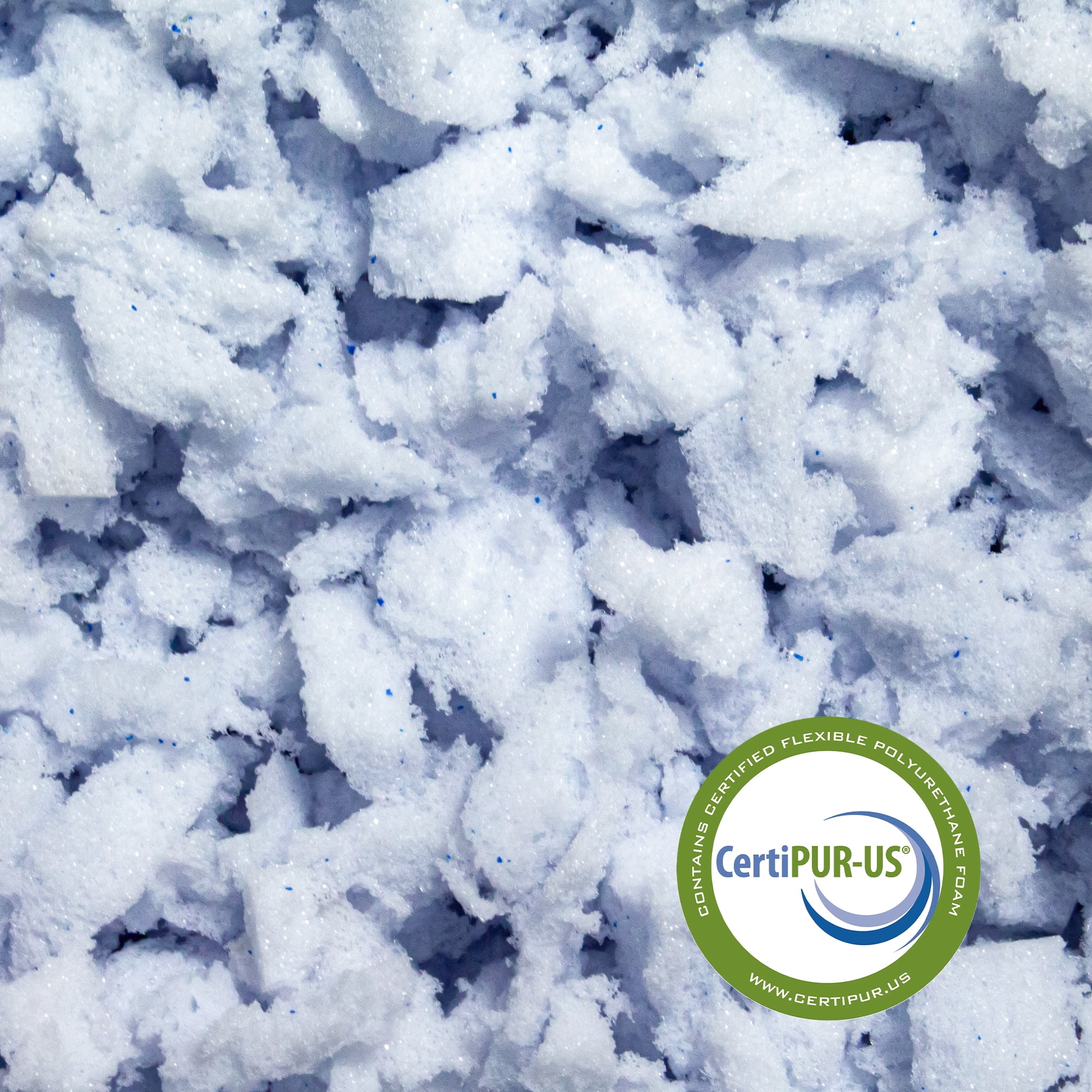 LOUNJ 1LB Shredded Memory Foam Fill for Cushions, Crafts, Bean Bags, Pillows, or Dog Beds, Made in The USA