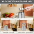 thumbnail image 5 of Ihvewuo Oil Strainer Pot 1.5L/2L Large Capacity Oil Storage Can with Filter Lid and Frying Basket 304 Stainless Steel Oil Filter Tank Multifunctional for Storing Frying Oil Cooking Grease, 5 of 12