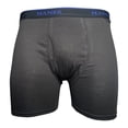 thumbnail image 3 of Hanes Men's Tagless ComfortBlend 4 Pack Boxer Briefs, Solid Black & Gray, 3 of 5