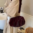 thumbnail image 6 of Jiibva Faux Fur Shoulder Bag for Women, Plush Ladies Clutch Purse Bag, Trendy Winter Furry Crossbody Bag Handbag, 6 of 7