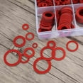 thumbnail image 6 of 600Pcs Fibre Washer Assorted Kit 12 Size Red Steel Paper Fiber Flat Washer Kit Flat Ring Seal Assortment Kit,red, 6 of 8
