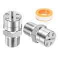 thumbnail image 1 of Uxcell 1/8" BSP Masculino 45° Punta de Rociado en Forma de Abanico [3PCS] - Boquillas de Lavadora a Presión con Cinta de Sellado - [Orificio de 1.1MM], 1 of 7
