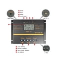 thumbnail image 3 of PWM 80A 60A Solar Charge Controller 12V 24V Auto Battery Charger Solar Panel Regulator With LCD Display PV Max 50VDC ,Excellent Performance and Stability, 3 of 5