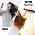 thumbnail image 4 of 1 peine de dientes anchos, peine para rizos, peine para cabello rizado, peine de peinado resistente al calor y antiestático, fibra de carbono antiestática profesional para cabello rizado mojado con agarre adecuado Sincero Electrónica, 4 of 5