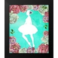 thumbnail image 2 of Boho Hue Studio 20x24 Black Modern Framed Museum Art Print Titled - Rose Ballerina, 2 of 5