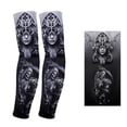 thumbnail image 1 of 1 pair Temporary Tattoo Sleeves Sun Protection Arm Sleeves Seamless Sunscreen Arm Sleeve for Outdoor Cycling Running, 1 of 12