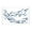 Blue Spotted Solid Fish Animals Rectangle 40" x 2" x 24", variant on DecMode Coastal Metal School of Fish Wall Décor with Dark Gray and Silver Metal Finish, Set of 36"W x 19"H