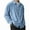 Sky Blue, variant on Corduroy Shirt Mens Lapel Long Sleeve Wrinkle Free Casual Button Down Shirts Work Overshirt Shackets Blue XXXL