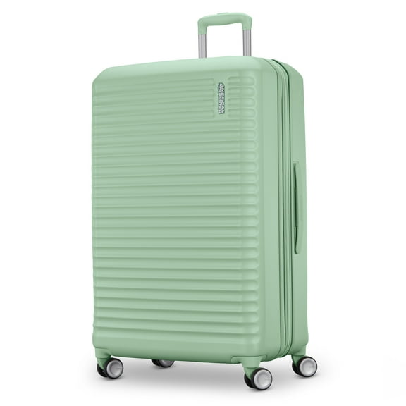 American Tourister Stratum 3.0 Large Hardside Checked Suitcase with Spinner Wheels - Surreal Green