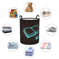 thumbnail image 4 of Daiia Neon Sign For Books Round Laundry Basket with Handles Thickened Waterproof Circular hamper,Dirty Clothes Storage Basket for Bedroom,Bathroom,College Dorm-Medium, 4 of 6