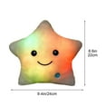 thumbnail image 3 of LED Night Light up Pillows Creative Twinkle Star Shaped Plush Pillow Colorful Glowing Star Stuffed Toys Smile Glowing Cushions Gifts for Kids Birthday Christmas Decor, 3 of 6