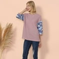 thumbnail image 4 of Camouflage Panel Waffle Knit Sweater Pink Medium, 4 of 4