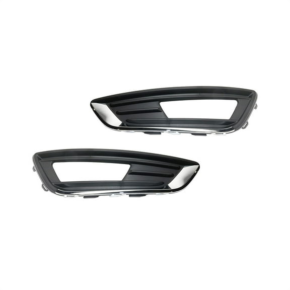 Pair Front Bumper Fog Light Lamp Cover Bezel For Ford Focus 2015-2017