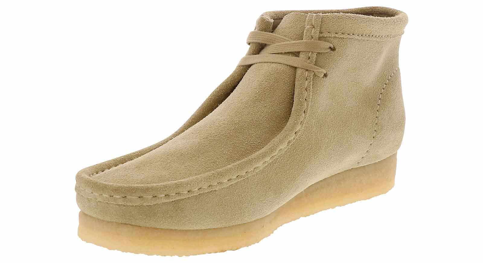 Clarks Mens Wallabee Boot Chukka Maple Suede 7.5 - Walmart.com