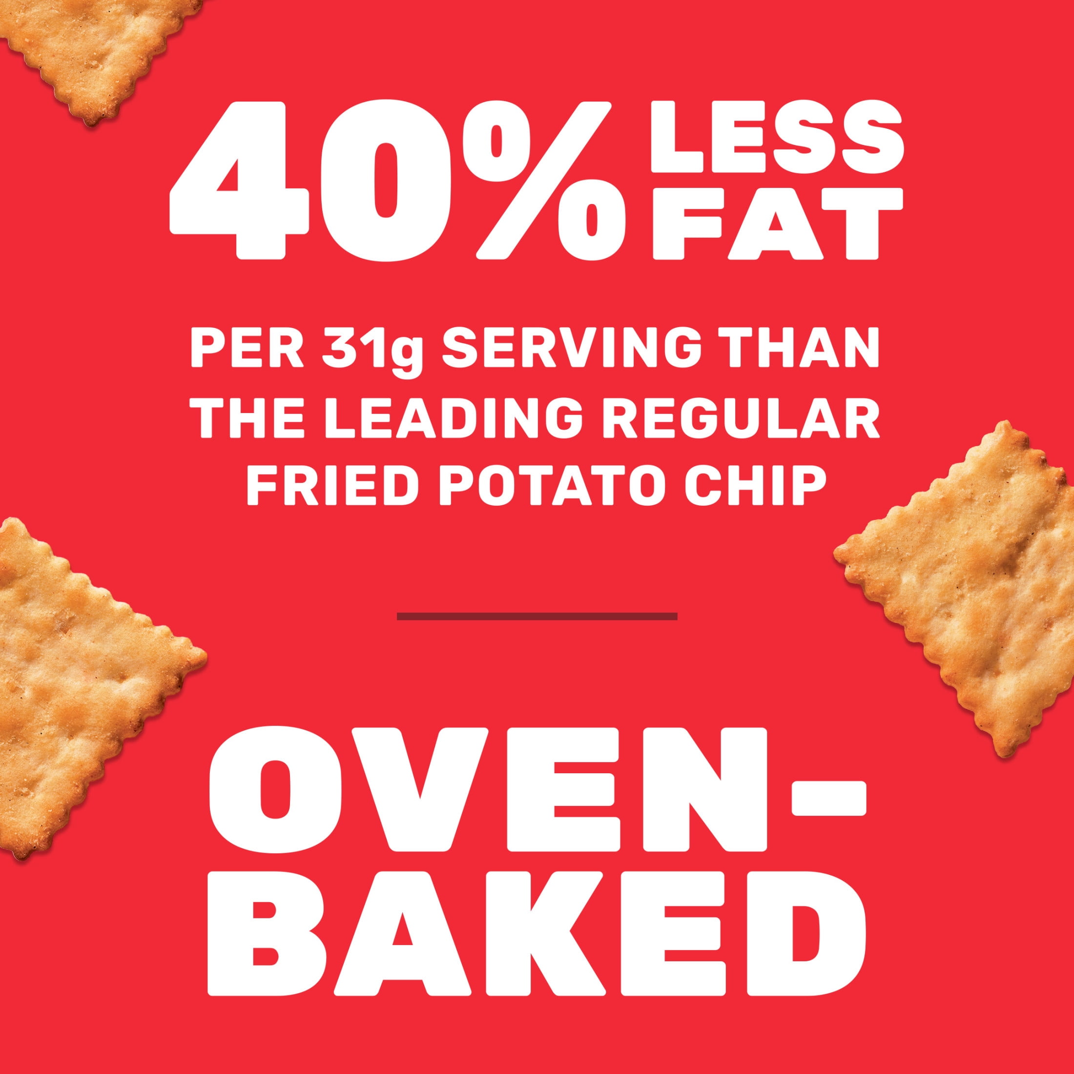 (3 pack) RITZ Toasted Chips Roasted Garlic Crackers, Party Snacks, 8.1 oz