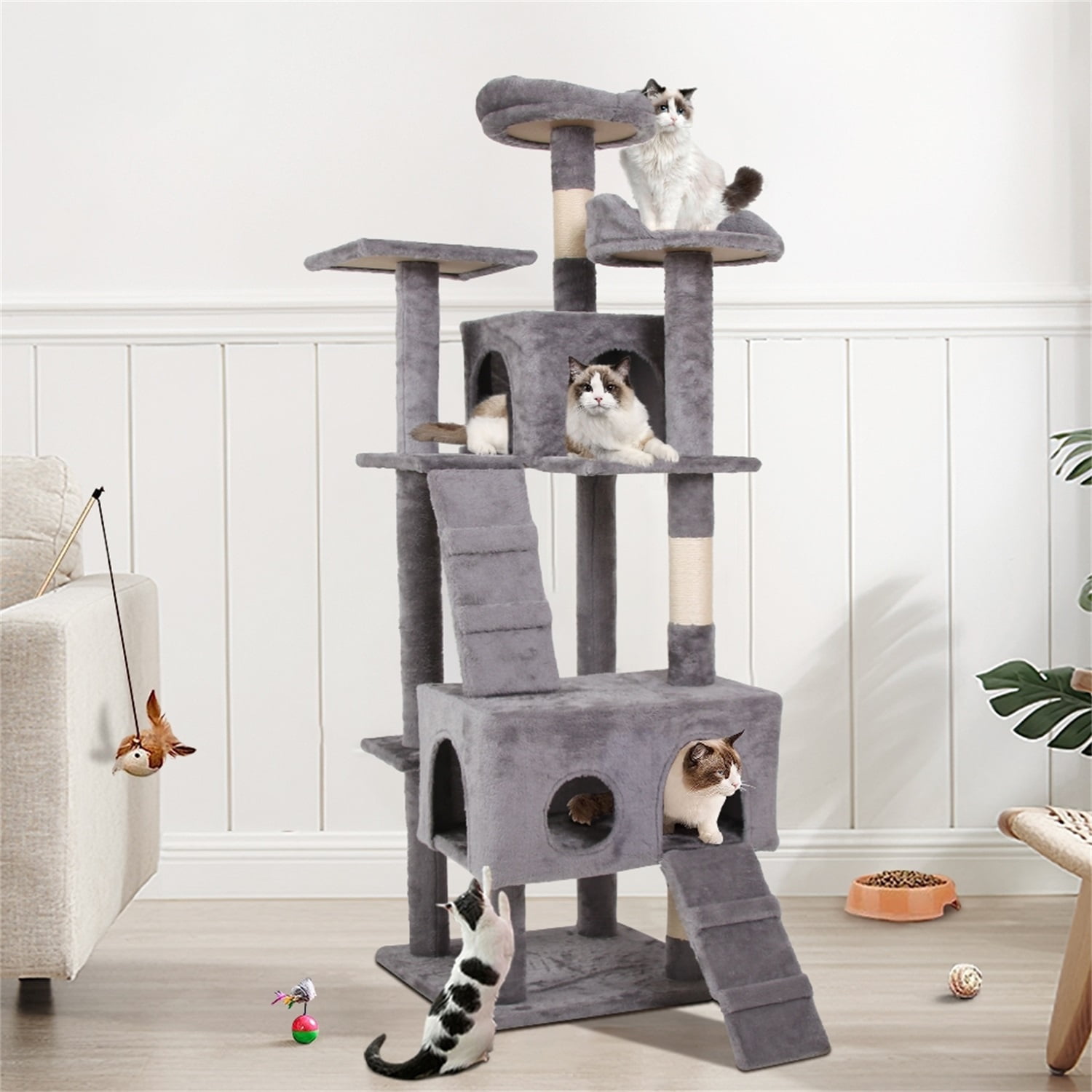 Prevue Pet Products Kitty Power Paws Multi Tier Cat Scratching Post
