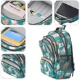 thumbnail image 4 of Great Pyrenees and Floral Blue Pattern Backpack for School, Cute School Bag with Adjustable Shoulder Straps and Padded Back, 16.9"x12.6"x5.9", 4 of 5