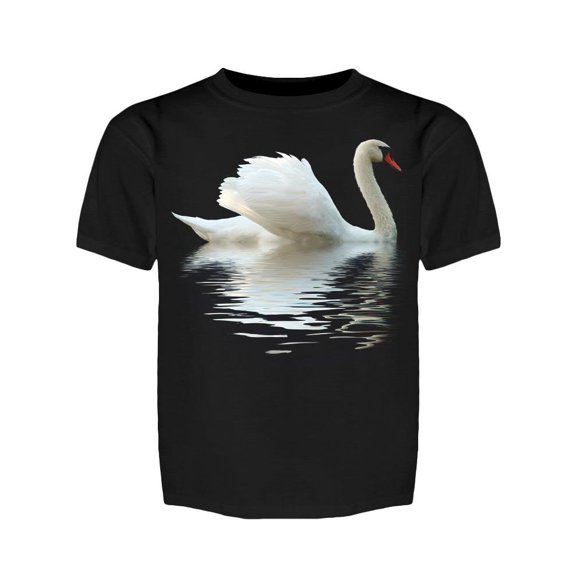 A White Swan On The Water Tee Girl's -Image by Shutterstock