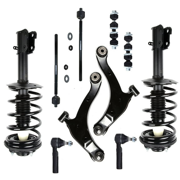CCIYU Complete Suspension Kit Fits 00 01 02 Neon, 00 01 02 03 04 05 for Dodge Neon Includes Strut Spring Assembly, Control Arm and Ball Joint Assembly, Tie Rod End, Stabilizer Bar Link Kit