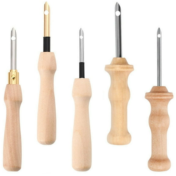 ROSENICE Punch Needles Stainless Steel 5Set Punch Thread Needles 4.3In