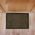 thumbnail image 1 of Ultralux Indoor Scraper Entrance Mat | 31" x 47" | Anti-Slip Vinyl Backed Indoor Doormat | Low Profile Dirt Trapper Entry Rug | Brown, 1 of 8