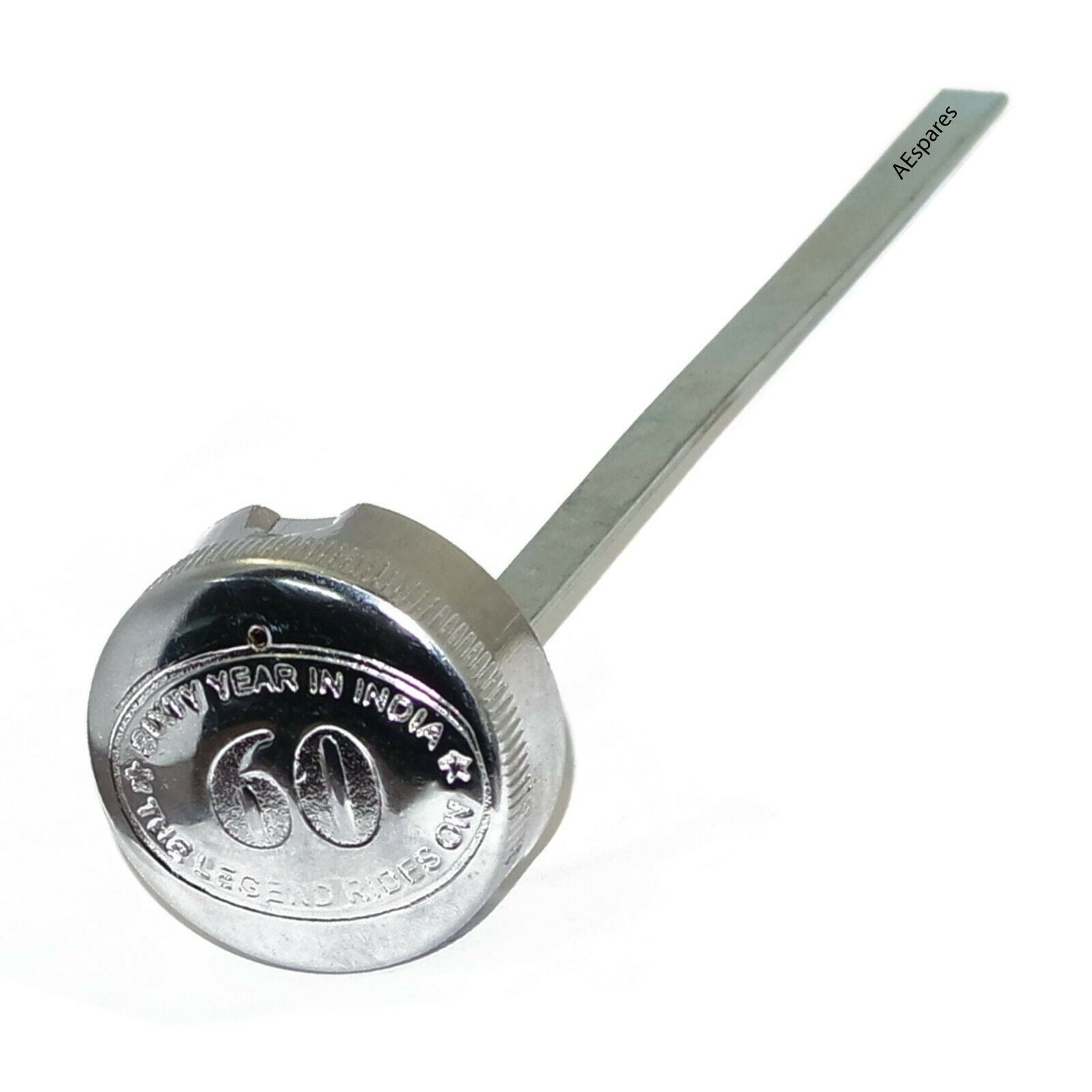 Oil Filler Cap With Dip stick Gauge Steel Chrome For Royal Enfield