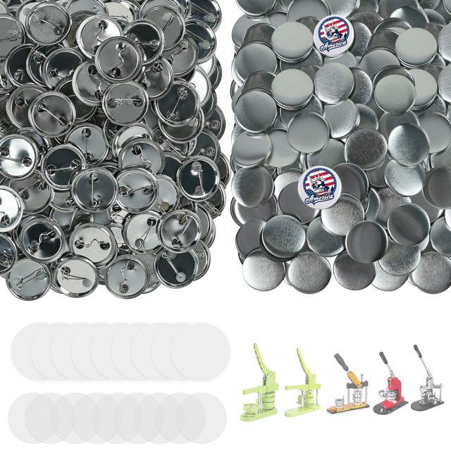 Button Maker Supplies Onemorello 200 juegos de 25 mm con parte metálica