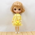 thumbnail image 2 of Vestido de Manga Larga Amarilla con Cuello y Bolsa de Pollo Pulgadas Doll Yotijar, 2 of 9