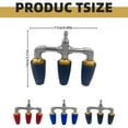 thumbnail image 2 of Dusknt Under $5 Rotating Nozzle Three Nozzle High Pressure Cleaning Machine Red Copper, Clearance Sales Today! Deals Prime!, 2 of 7