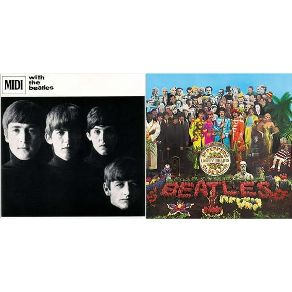 With The Beatles & Sgt. Pepper's Lonely Hearts Club Band (2017 Stereo Mix/180G/Original Stencils) [LP Vinyl Bundle]