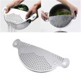 thumbnail image 1 of Stainless Steel Pot Pan Drainer Spaghetti Pasta Strainer Easy Kitchen Tool 1 Set, 1 of 3
