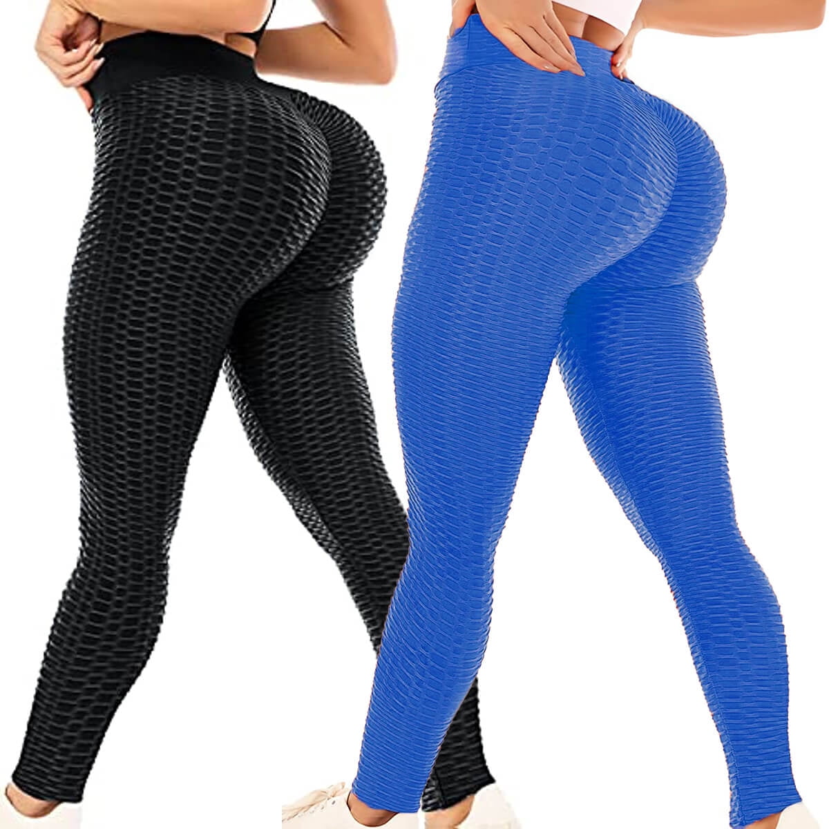 MANIFIQUE 2 Packs Workout Yoga Pants Tummy Control High Waisted