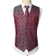 thumbnail image 2 of Chaleco formal de tres piezas para hombre, traje, chaleco, traje de boda, chaleco informal, patrón de impresión, corbata en el pecho Zhivalor 222439-1, 2 of 4
