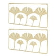 thumbnail image 1 of Gold Metal Leaf Wall Decor, Metal Leaf Hanging Decoration Wear Resistant  For Office, 1 of 8