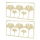 thumbnail image 3 of Decoración de Pared de Hoja de Metal Dorado 2 Piezas Ticfox 3D Moderno Simple Textura Transparente, 3 of 14