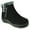 Black, variant on kozi Canada Women Casual Ankle Bootie Winter Boot NINA-1 Fur Boot with Side Zipper Black